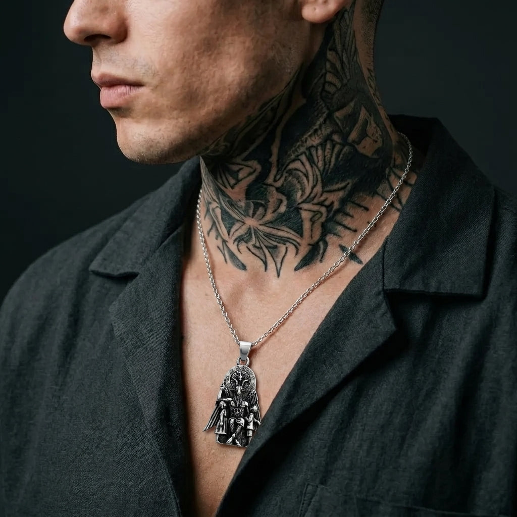 Baphomet Throne Pendant Necklace
