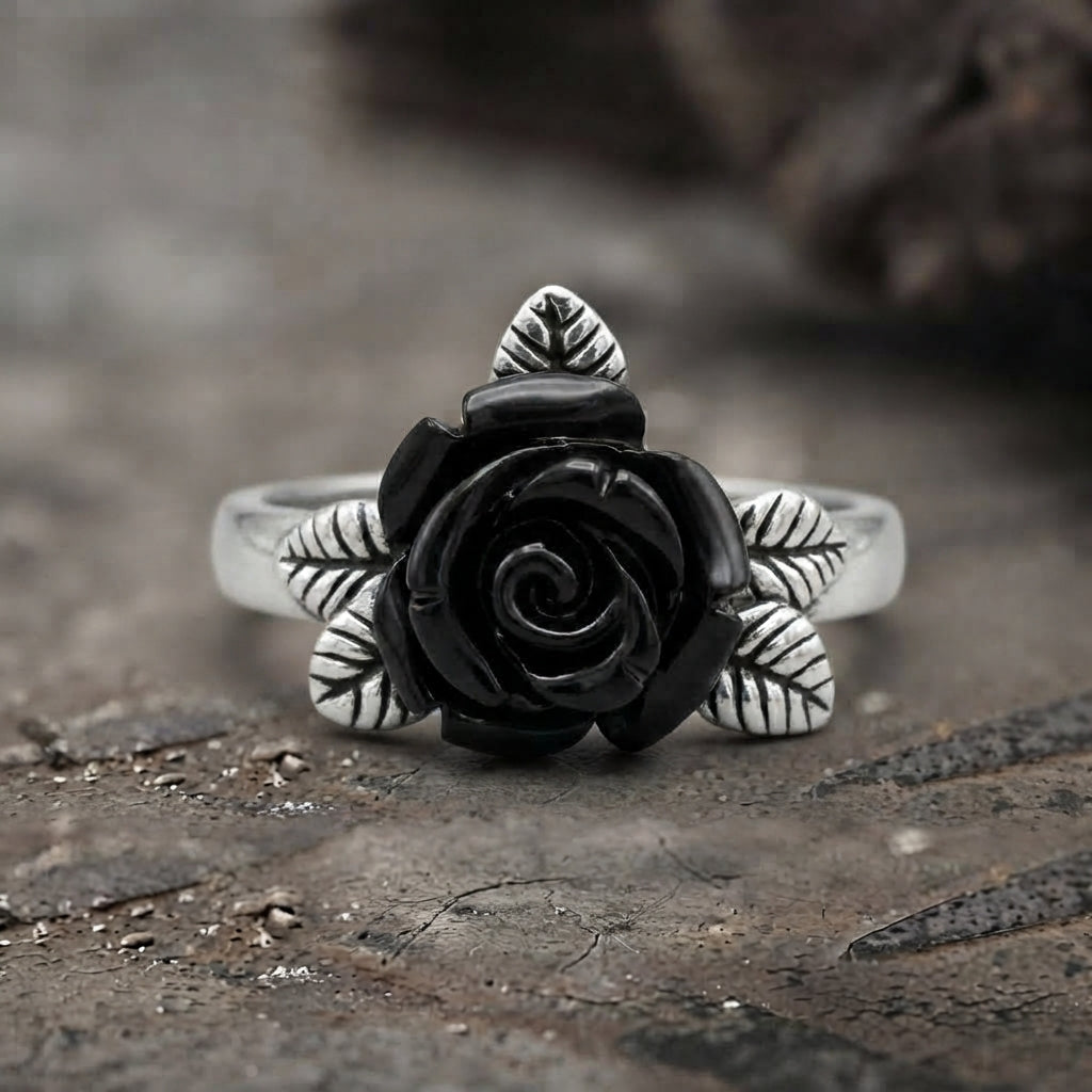 Dark Eternal Rose Ring