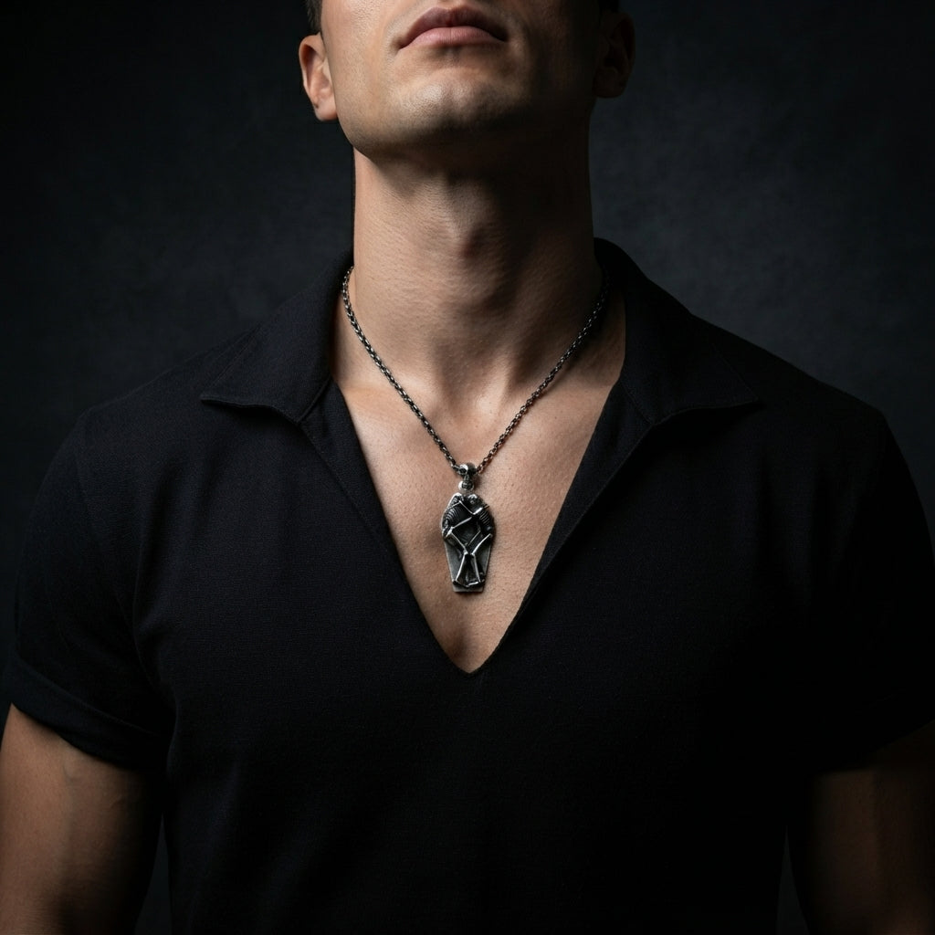 Eternal Embrace Coffin Necklace