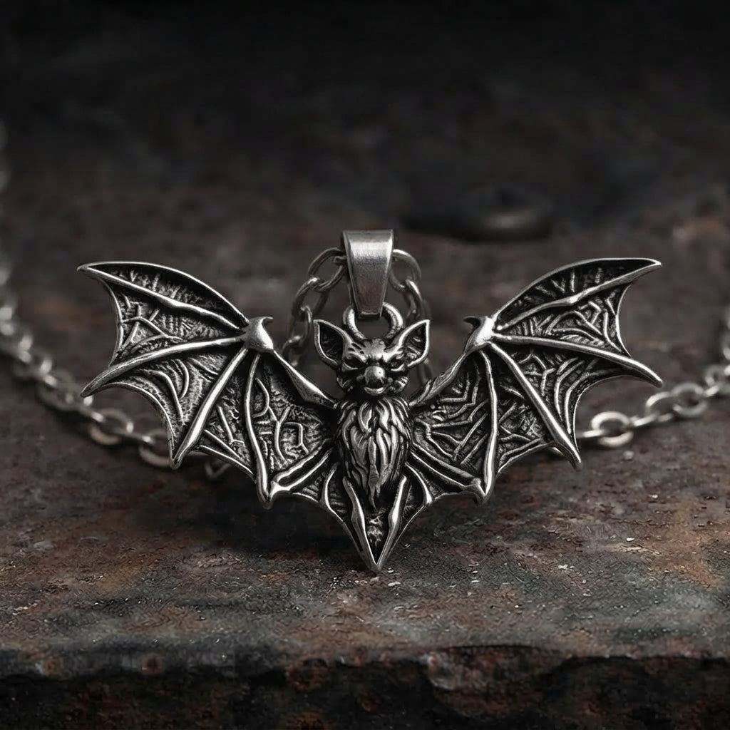 Cursed Bat Gothic Necklace