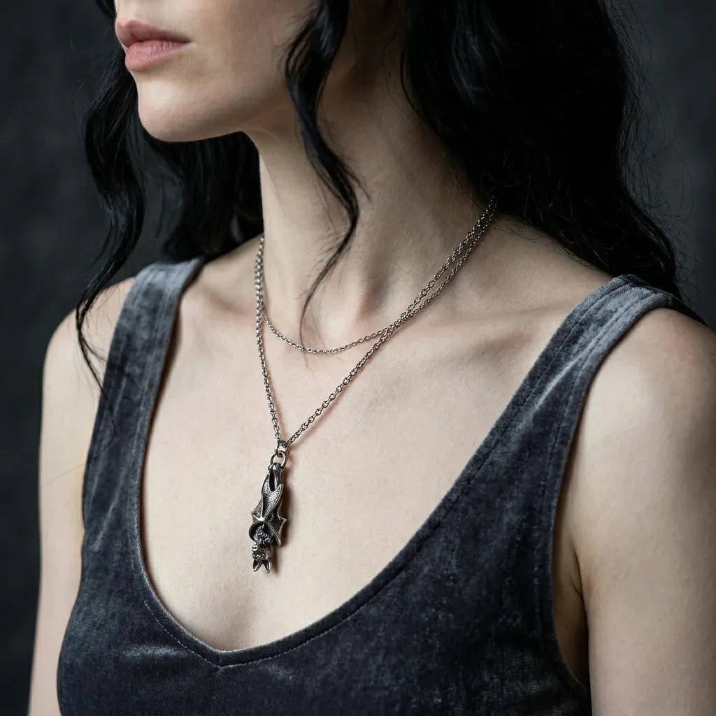 The Resting Bat Necklace