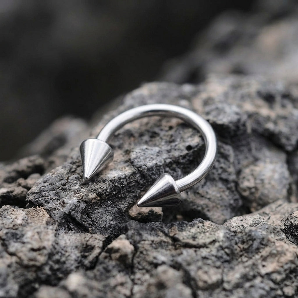 Spiked Horseshoe Septum Nose Ring