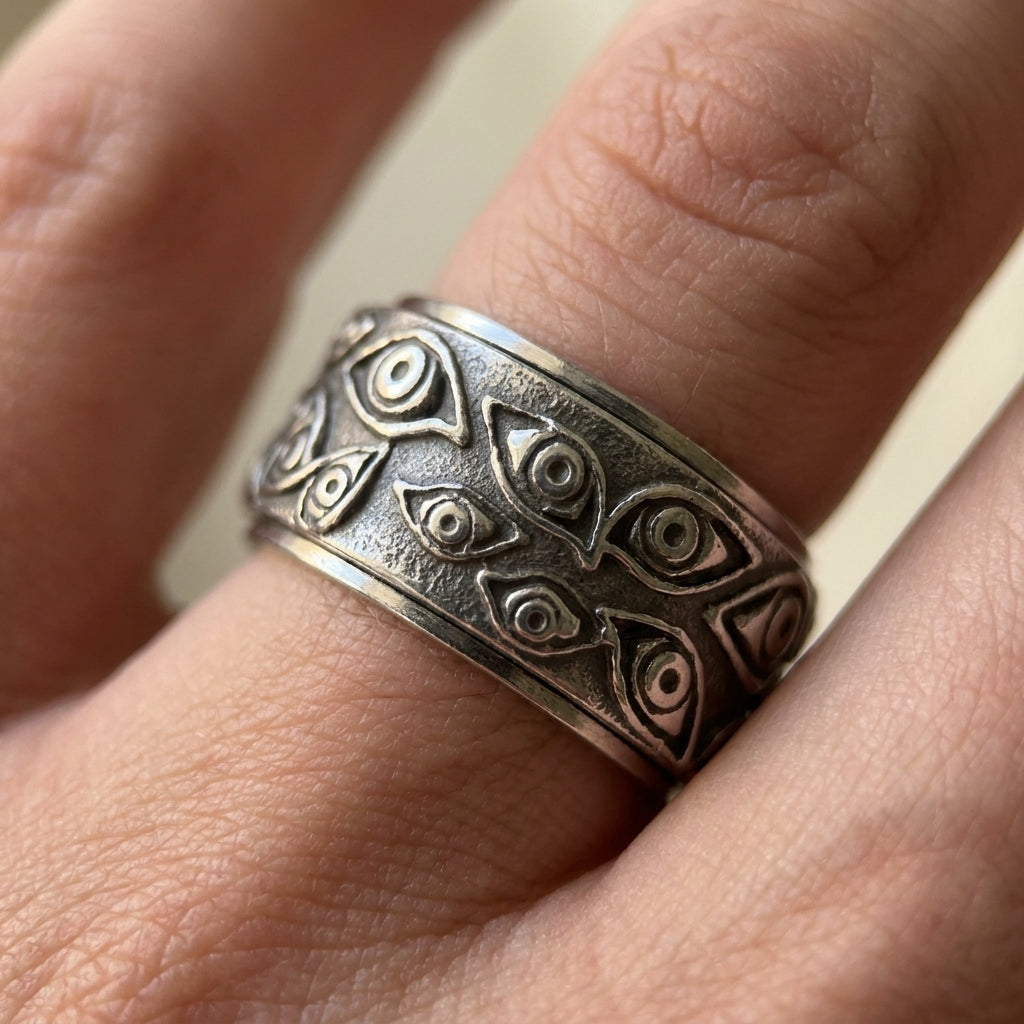 All Seeing Eye Spinner Ring