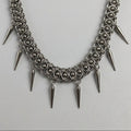 Ball Bead Byzantine Chainmail Spike Collar