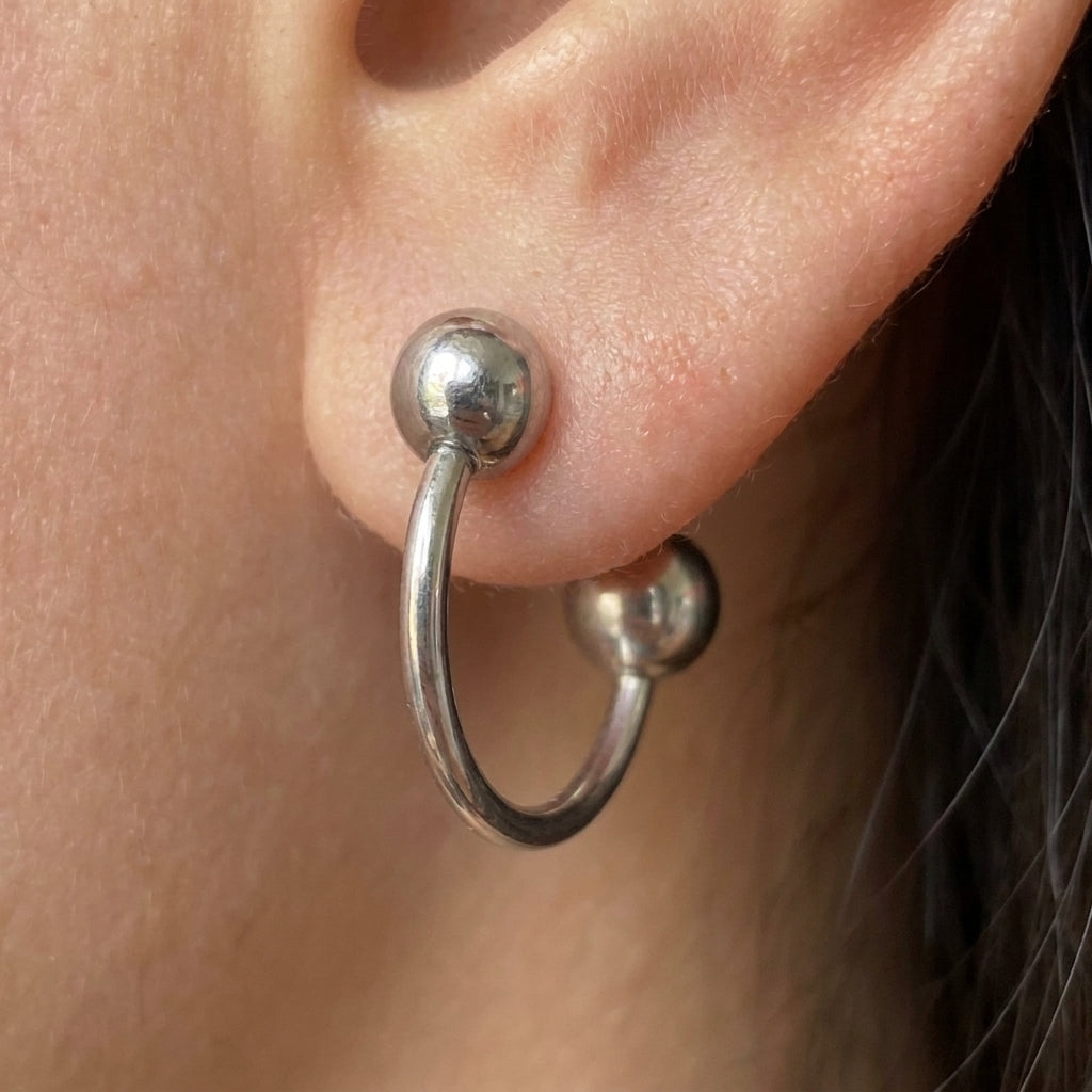 Ball Cluster Hoop Earrings