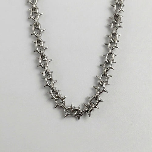 Barbed Thorn Cable Chain Necklace