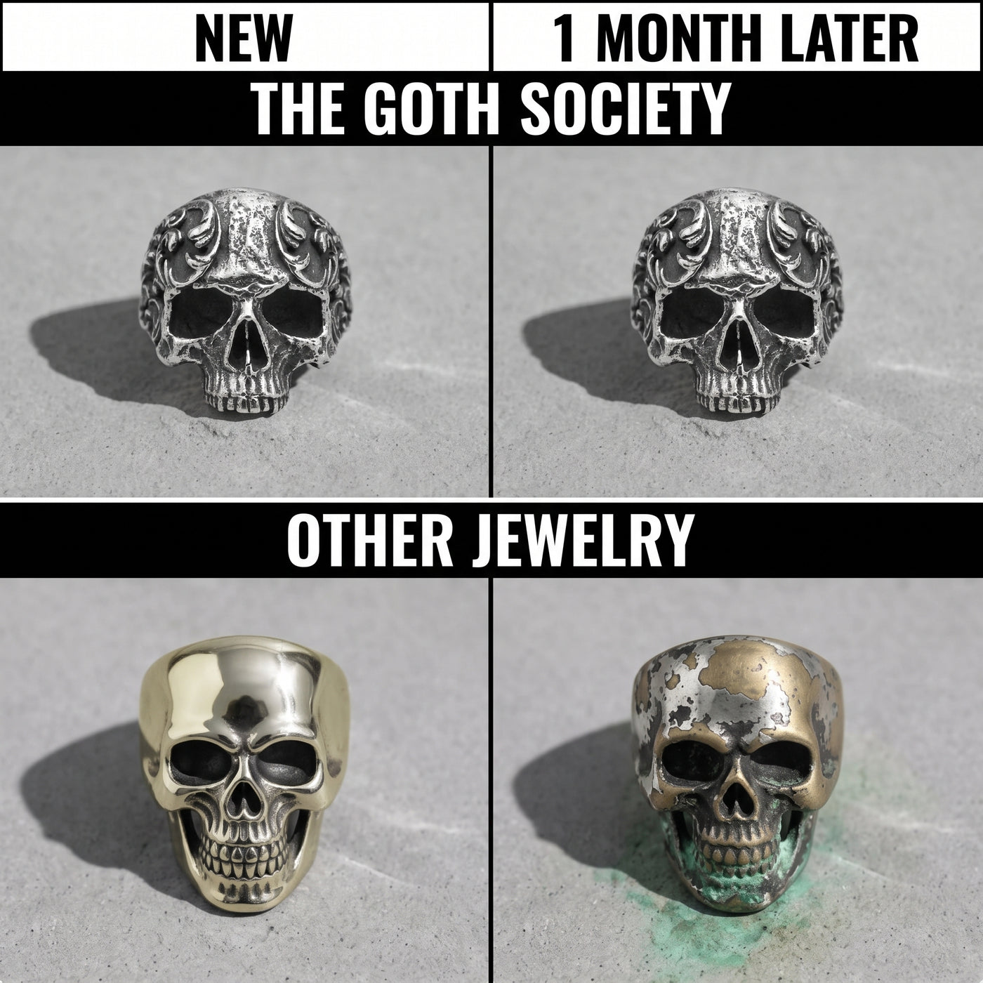 Our jewelry compared with other brands
