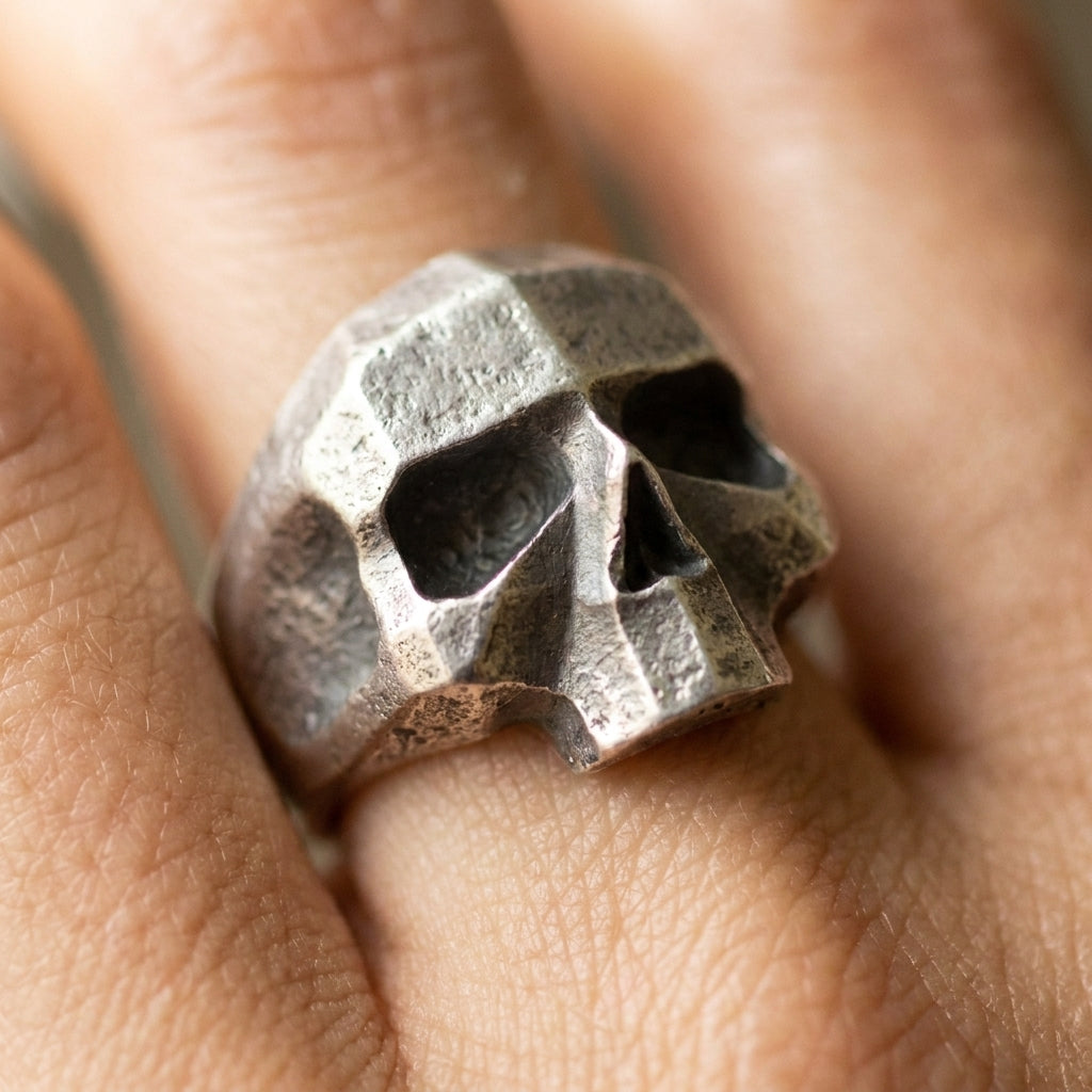 Chunky Skull Statement Ring