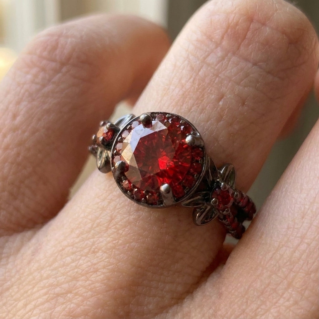 Crimson Crown Ring