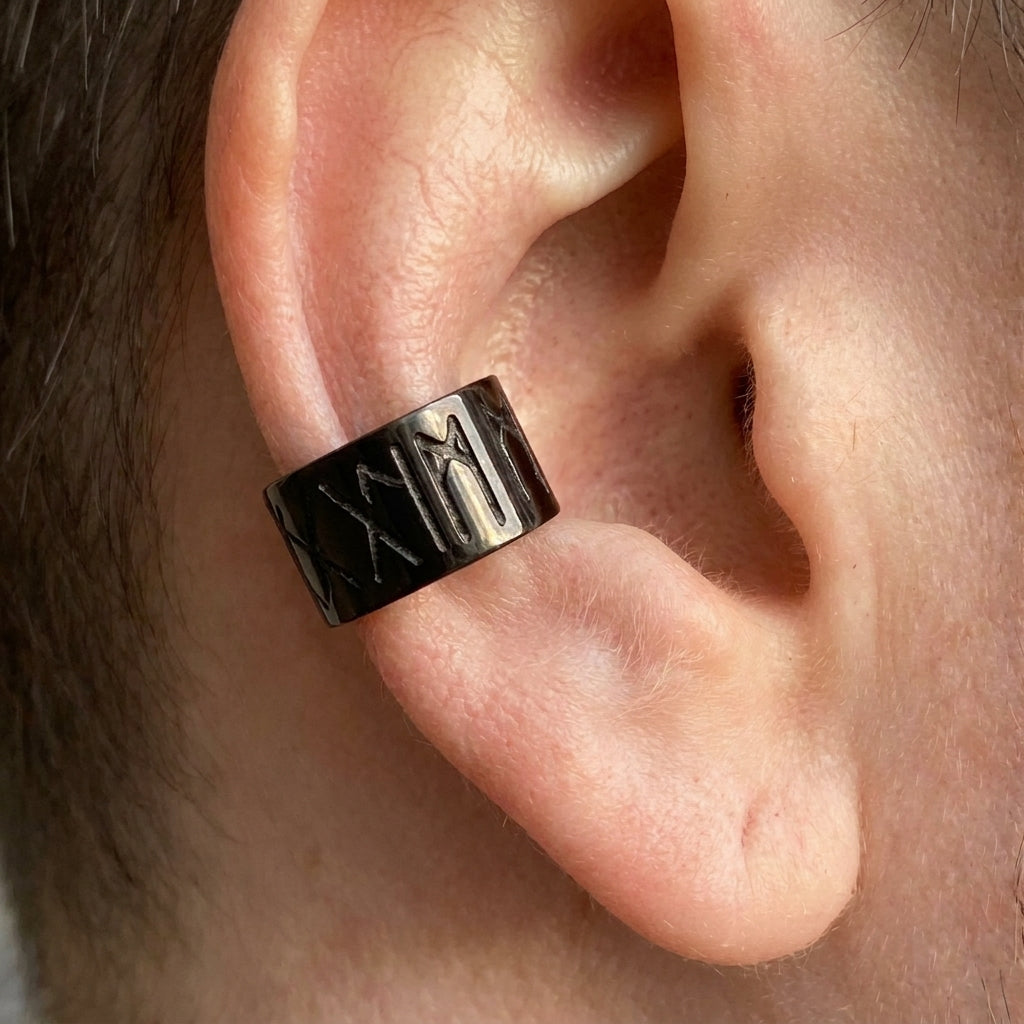 Elder Futhark Ear Cuffs Earrings