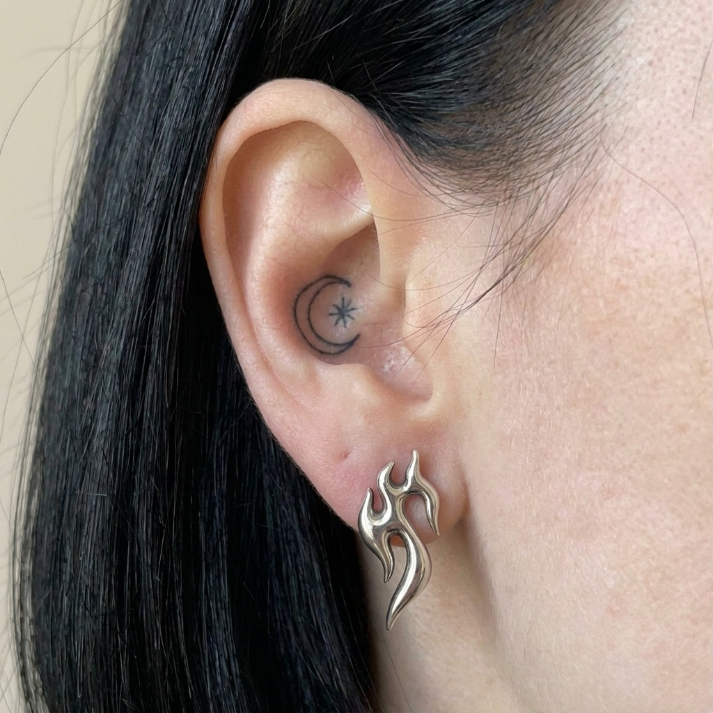 Flame Stud Earrings