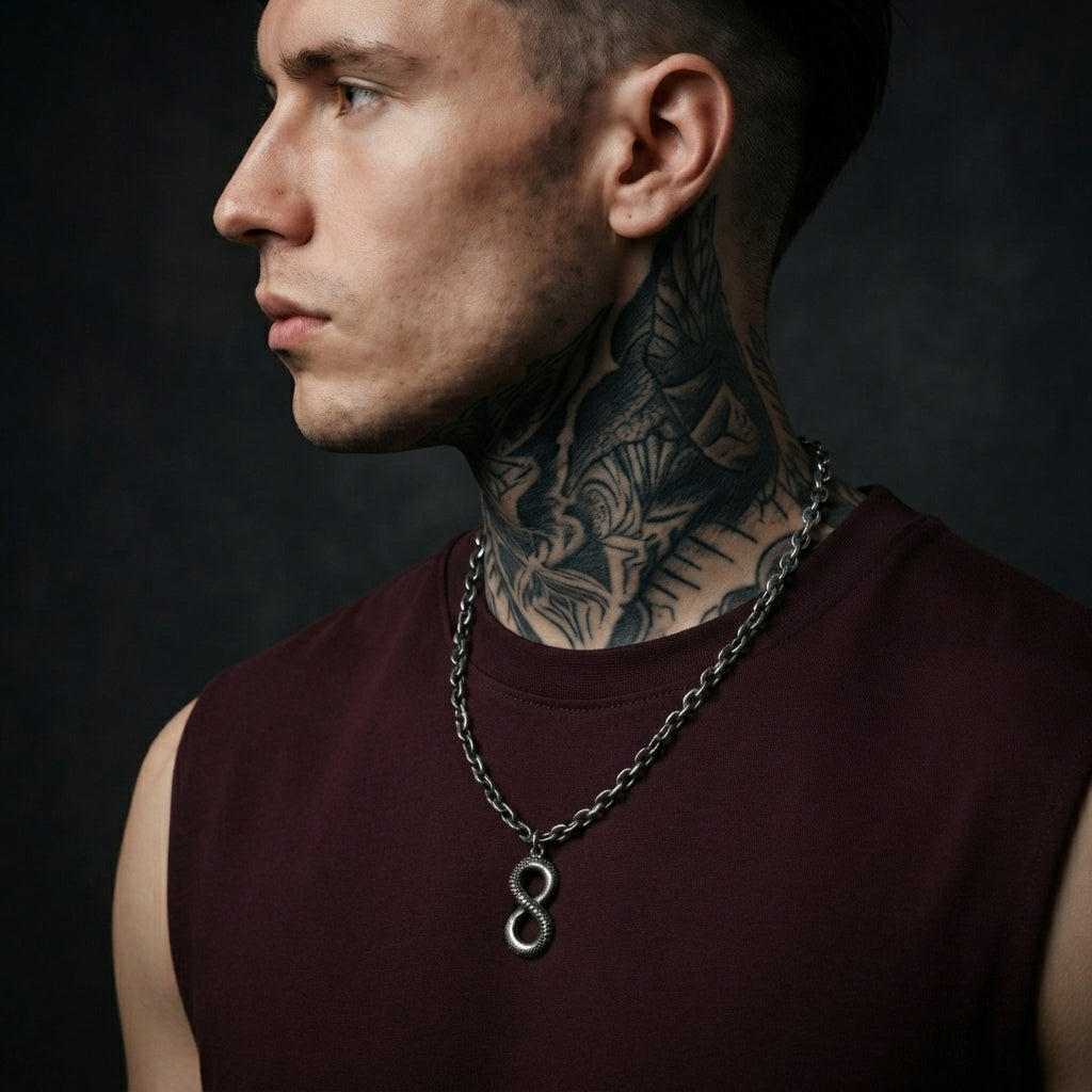Serpent Infinity Necklace