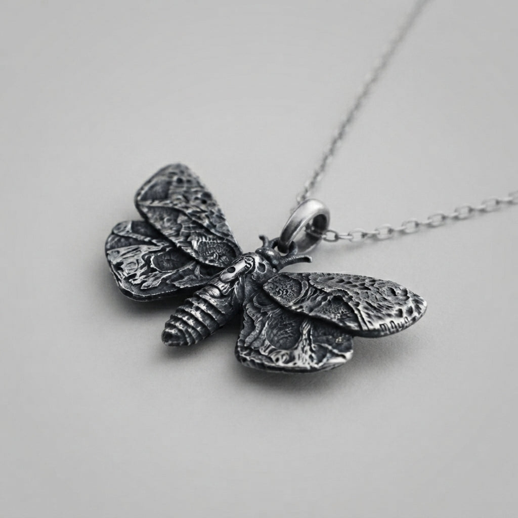 Nightfall Moth Necklace