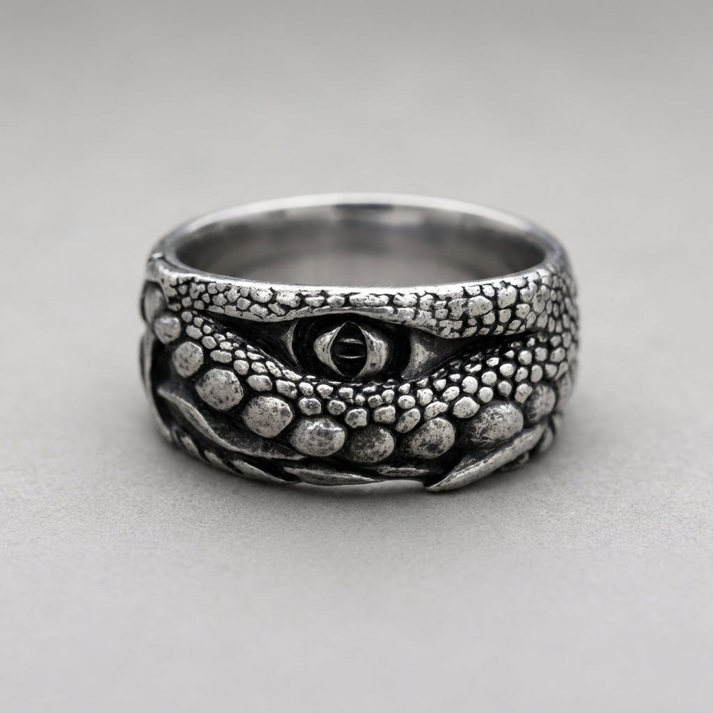 Crocodile Eye Ring