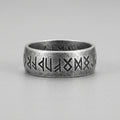 Ancient Rune Inscription Band Ring