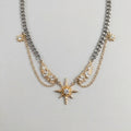 Celestial Winged Star Gold Necklace