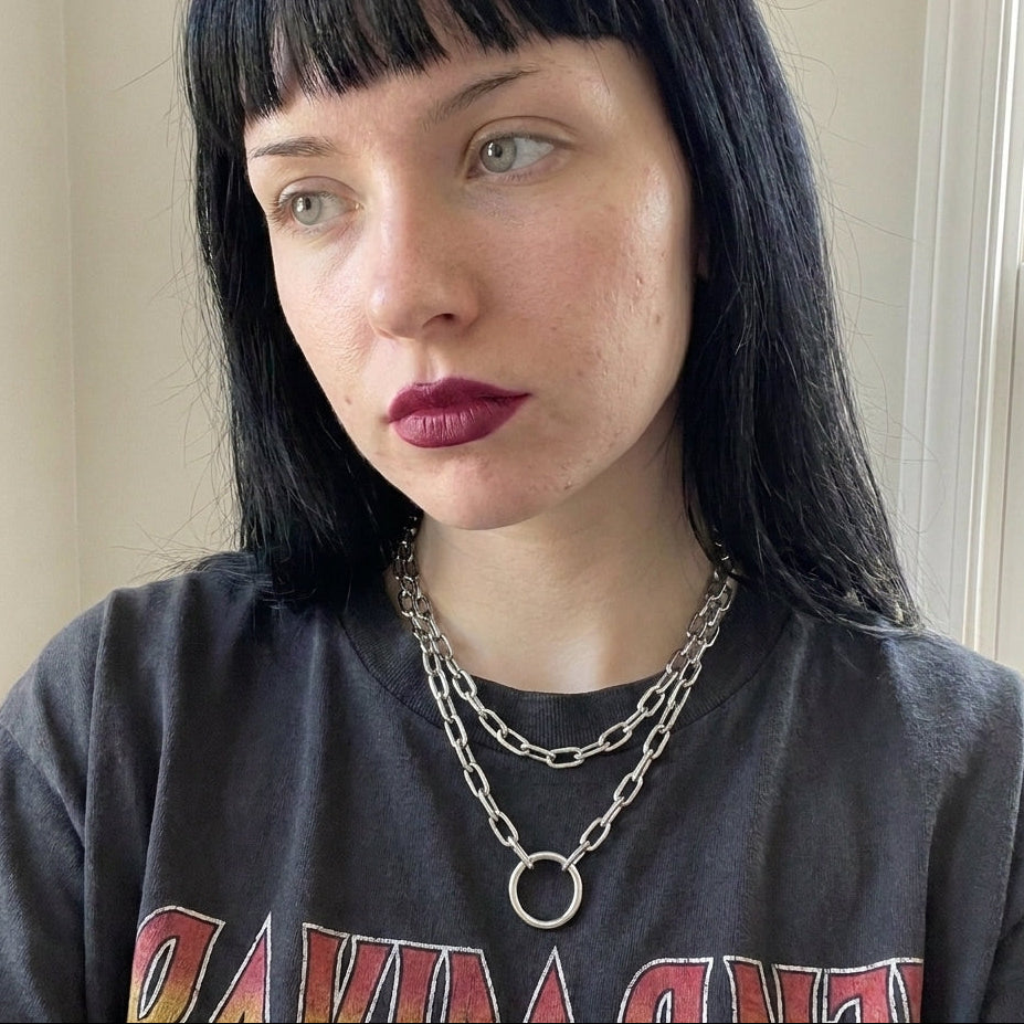 Void Loop Layered Chain Necklace