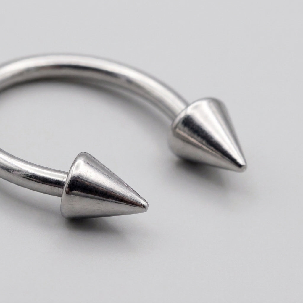 Spiked Horseshoe Septum Nose Ring