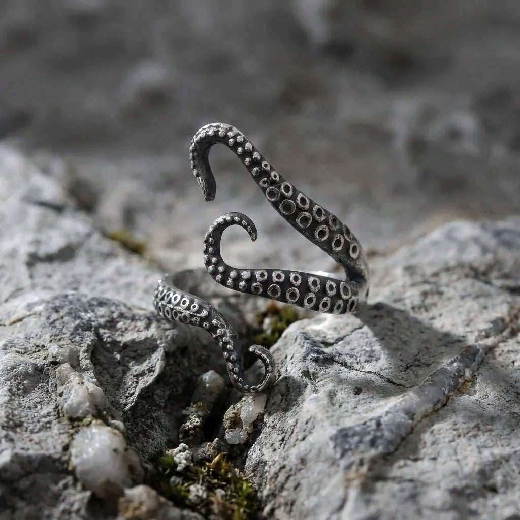 Octopus Tentacle Wrap Ring