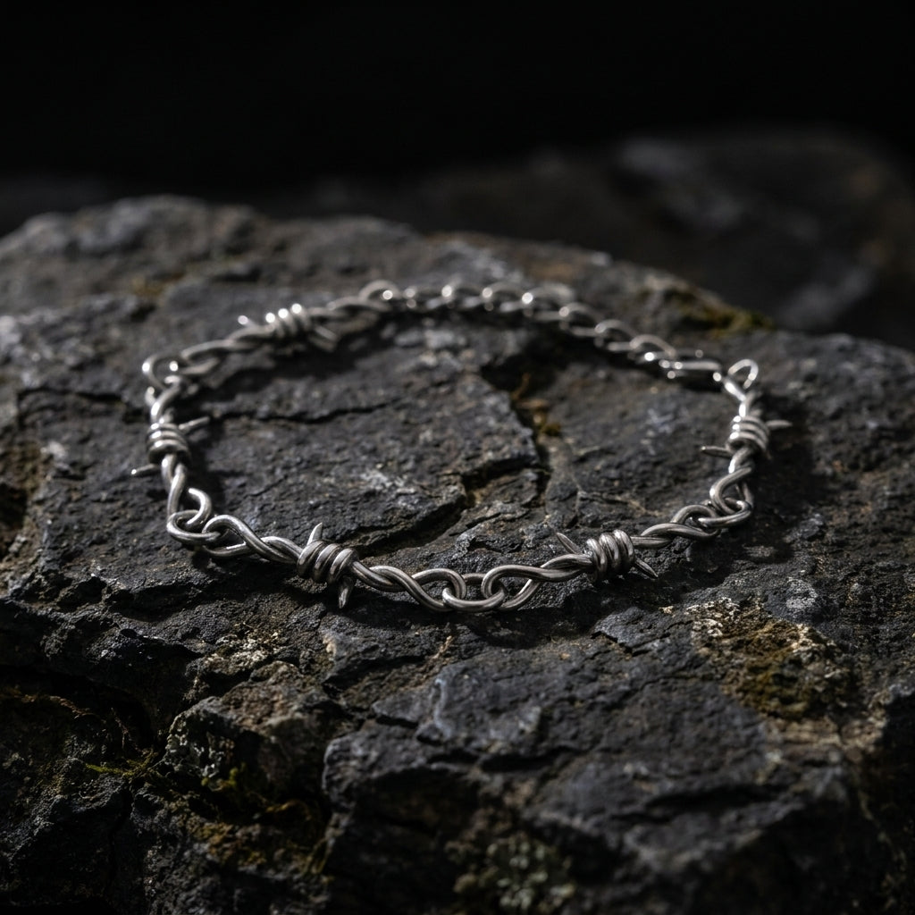 Barbed Wire Chain Bracelet