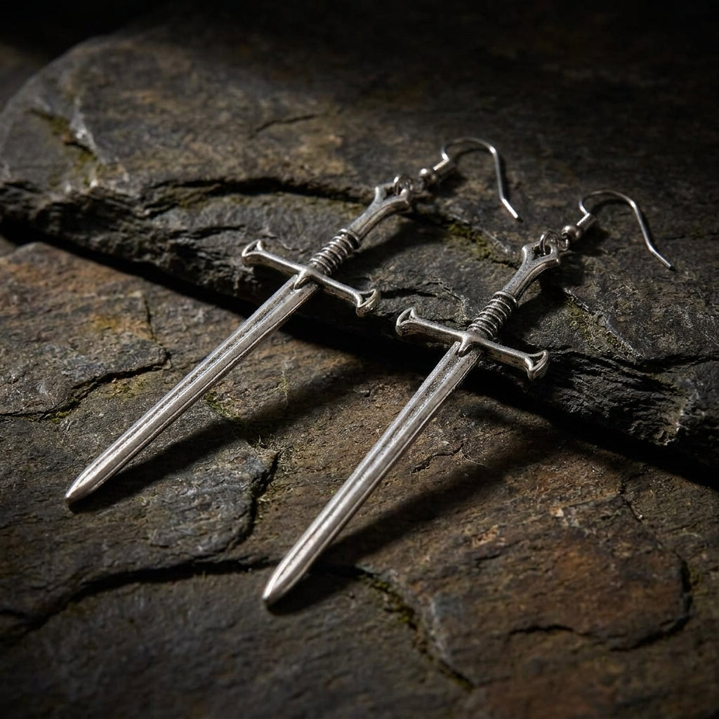 Medieval Blade Earrings