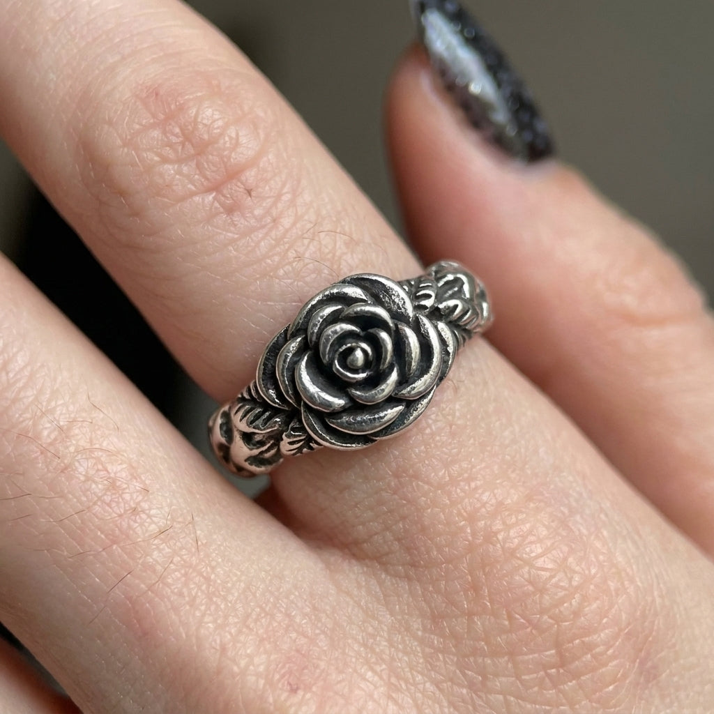 Gothic Rose Bloom Ring