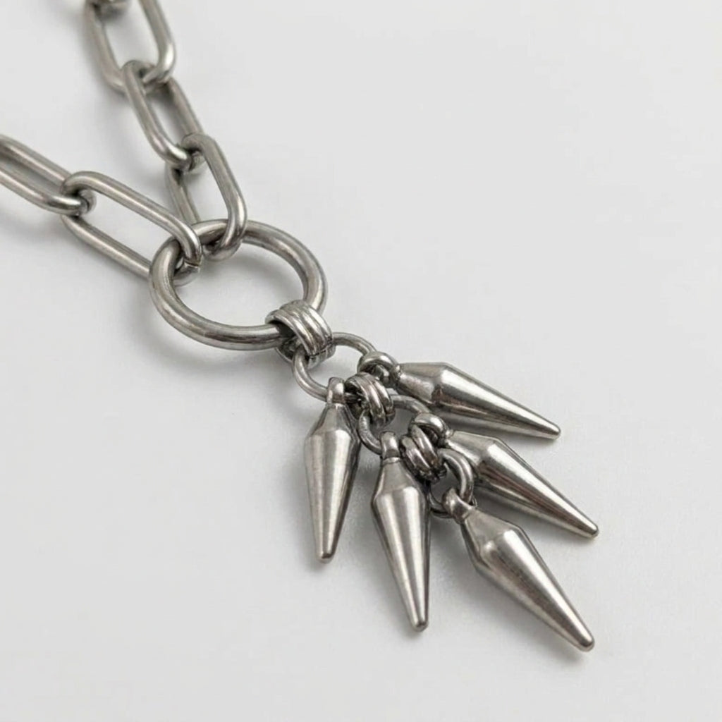 Spike Cluster Drop Necklace