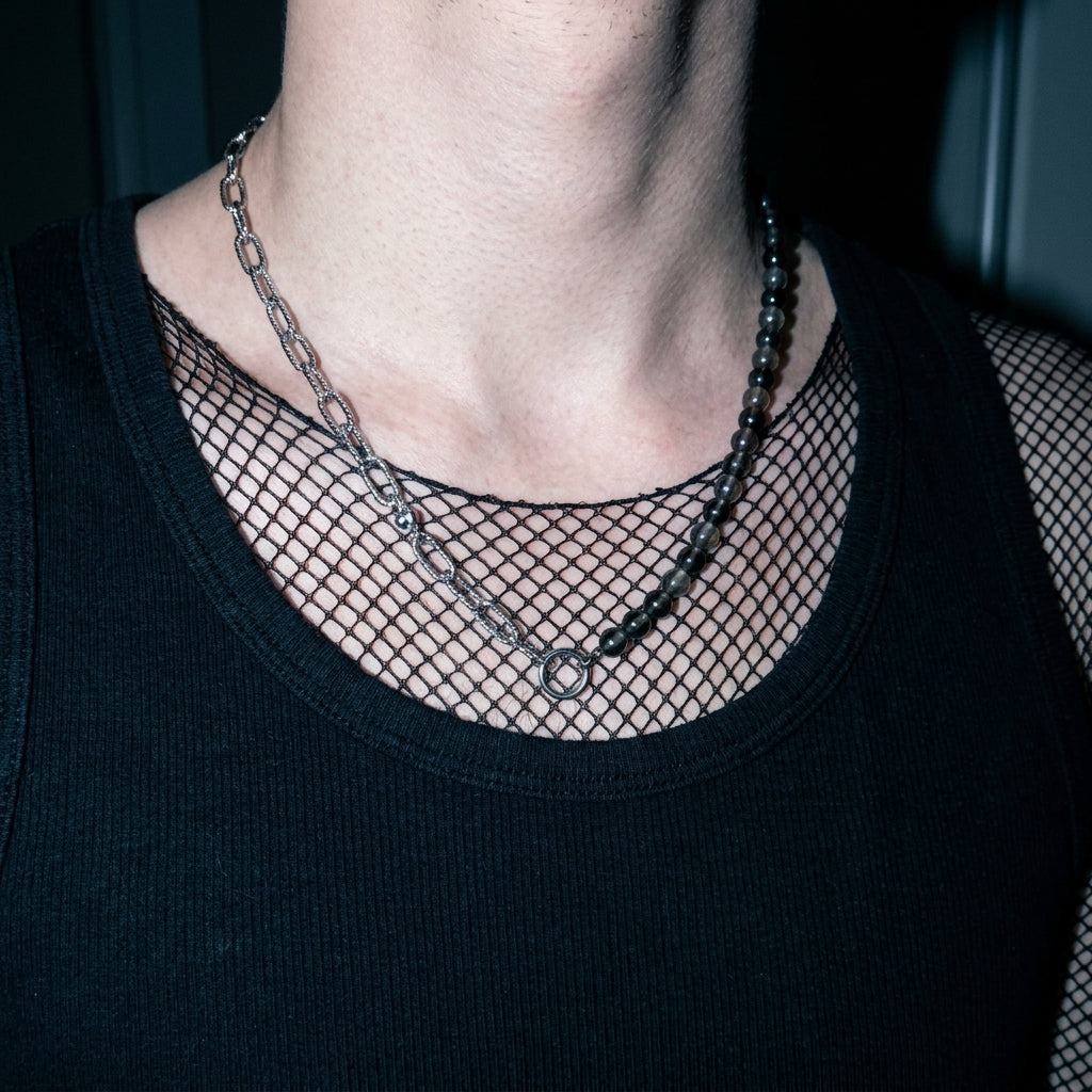 Ombre Agate Bead Necklace
