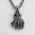 Skeleton Hand Pendant Necklace