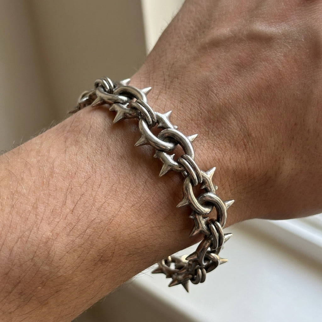 Thorn Spike Chunky Chain Bracelet