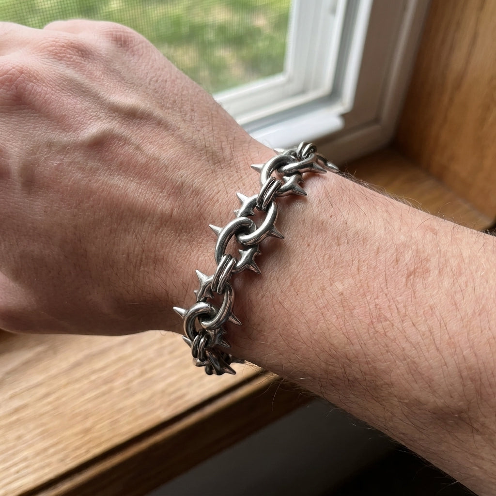 Thorn Spike Chunky Chain Bracelet