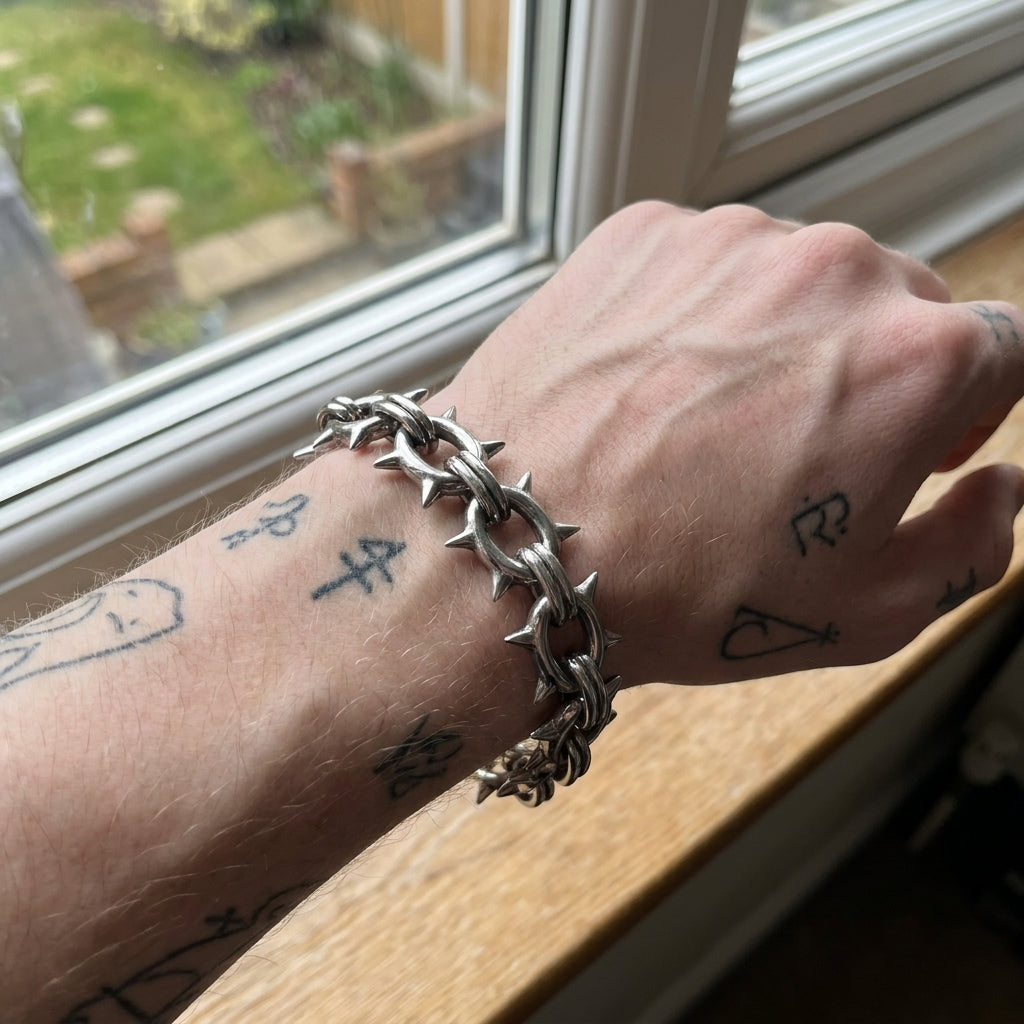 Thorn Spike Chunky Chain Bracelet