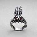 Crimson-Eyed Rabbit Ring