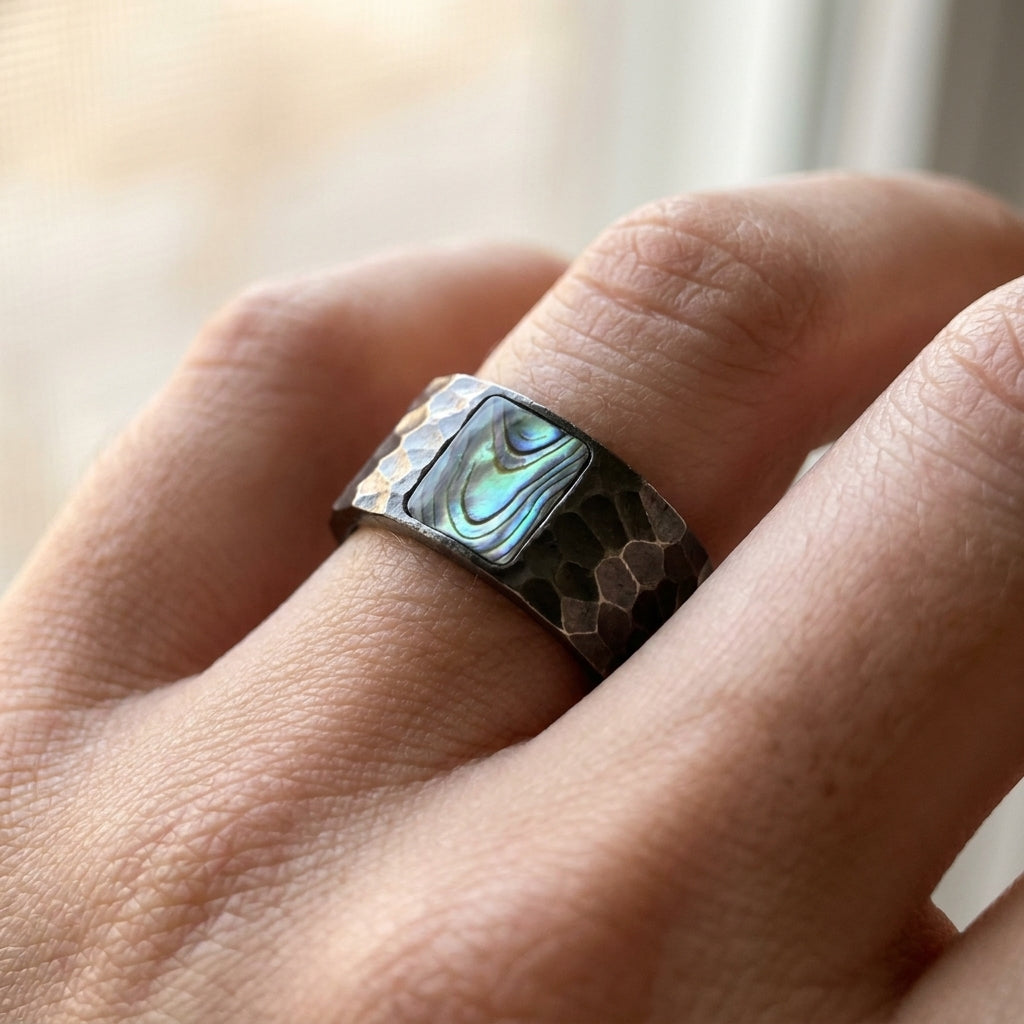 Ocean Stone Band Ring