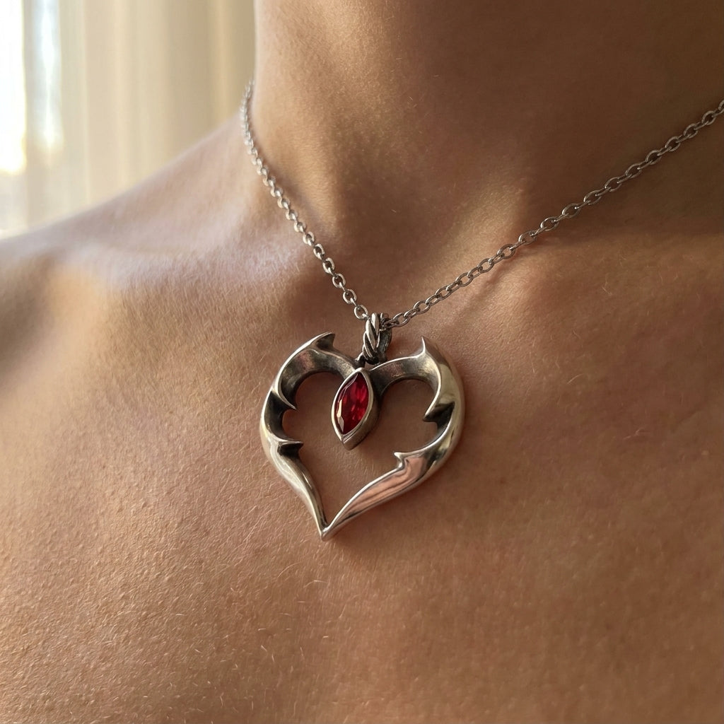 The Vampire Heart Necklace