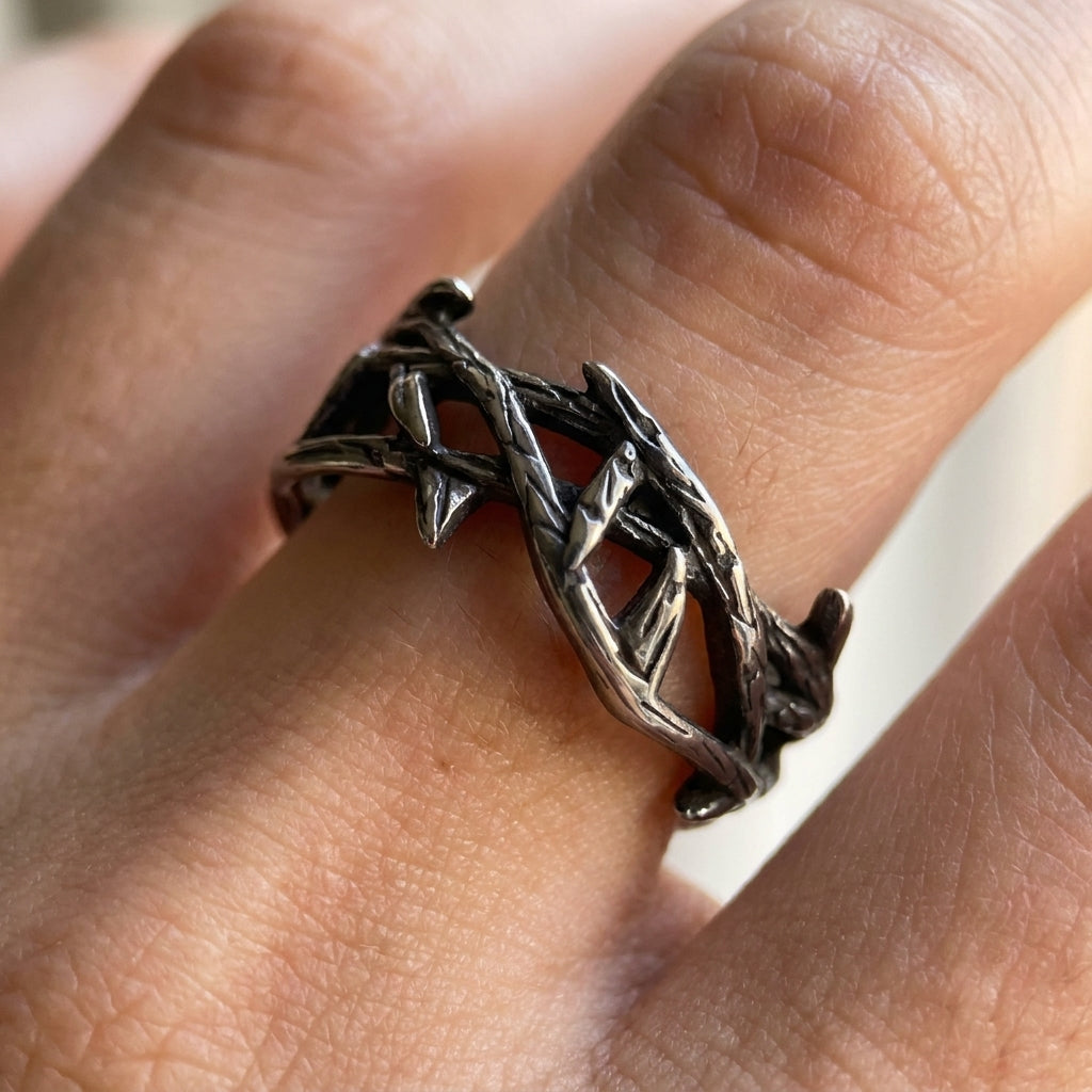 Gedraaide ring met doornentak