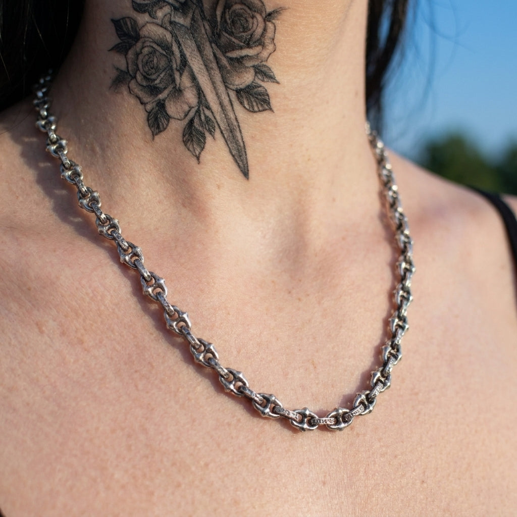 Gothic Ornate Link Necklace