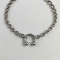 Horseshoe Barbell Chainmail Choker
