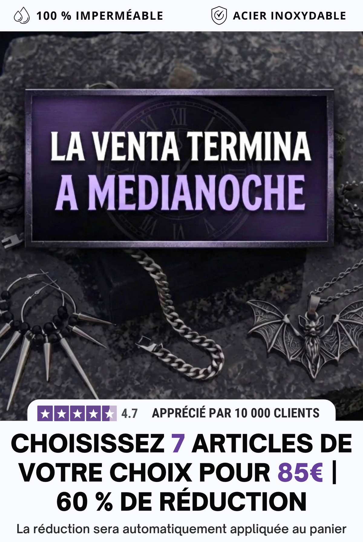 7 pour 85€ lot de bijoux