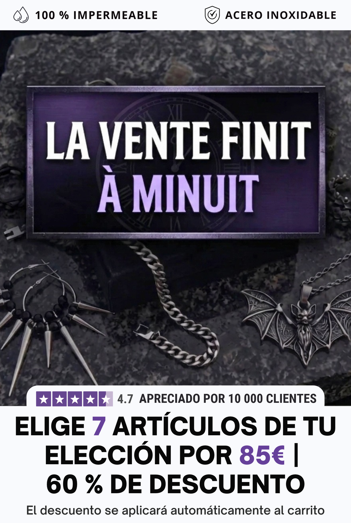 7 por 85€ lote de joyas