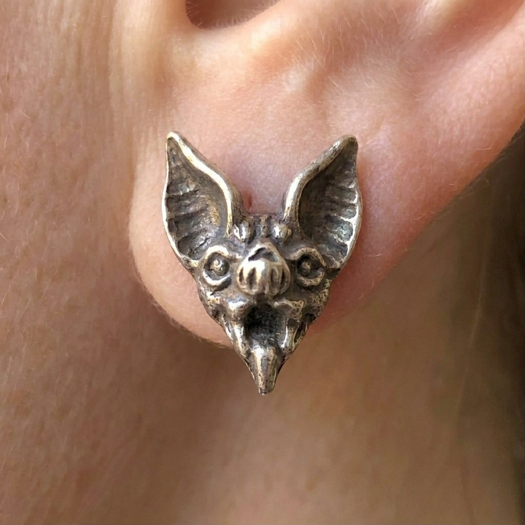 Mystic Bat Stud Earrings