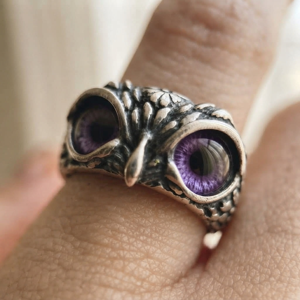 Mystic Owl Eye Ring