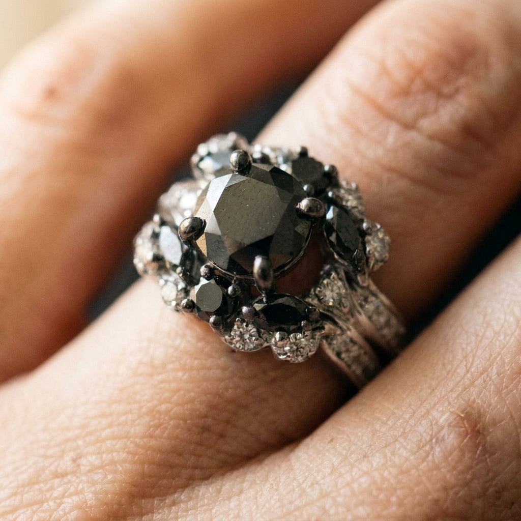 Obsidian Rose Ring
