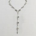 Safety Pin Star Chain Lariat Necklace
