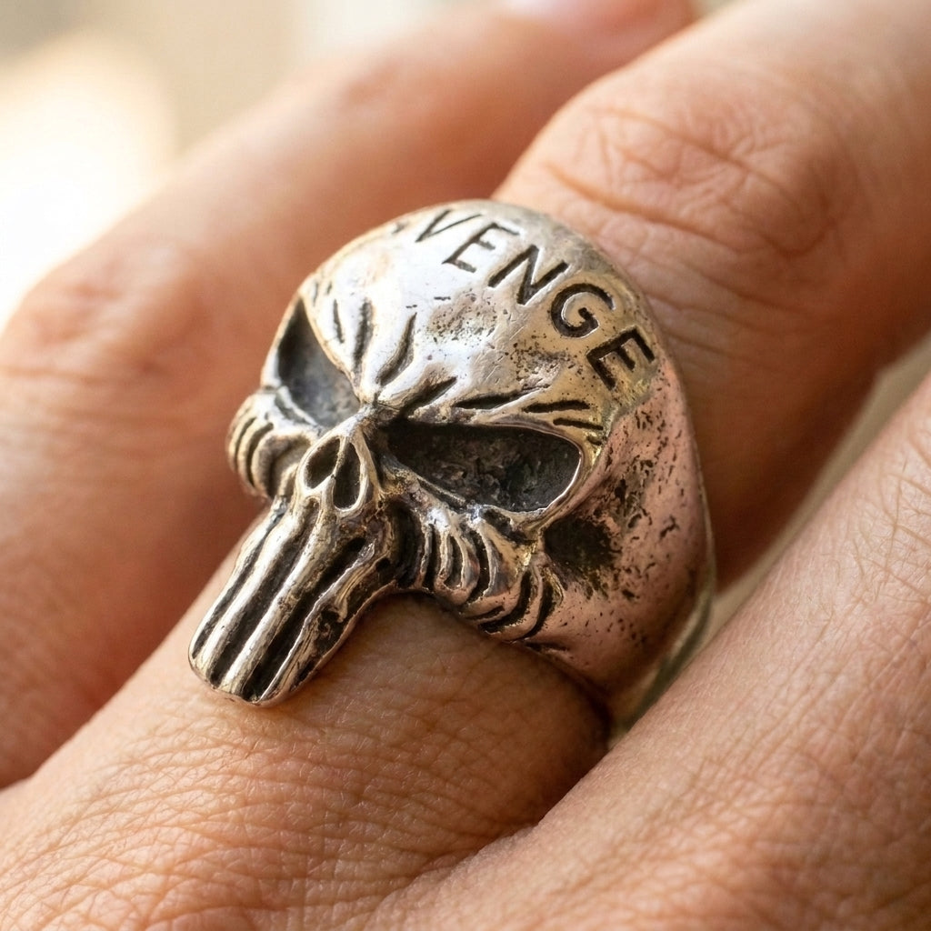 Skull Letter Ring