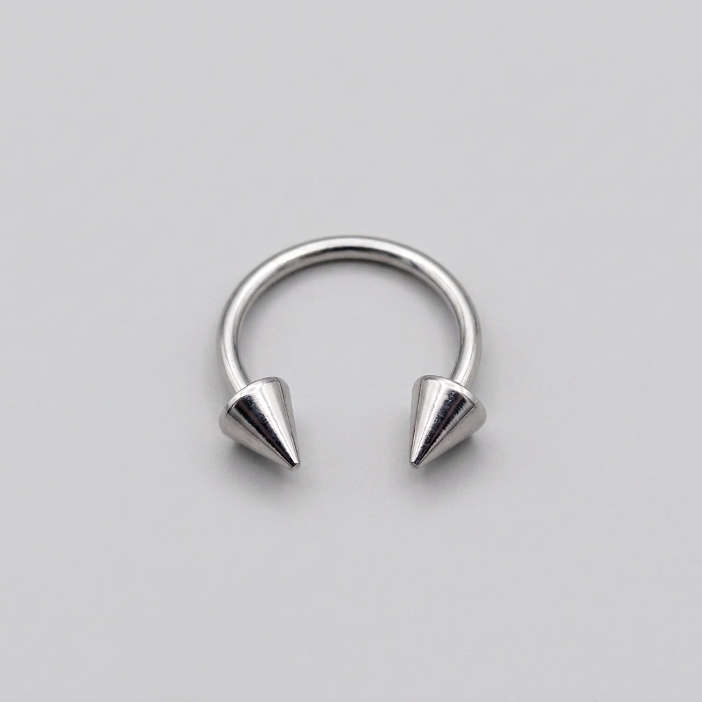 Spiked Horseshoe Septum Ring