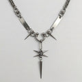 Spiked Starburst Dagger Chainmail Necklace
