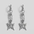 Wire Knot Tribal Butterfly Drop Earrings