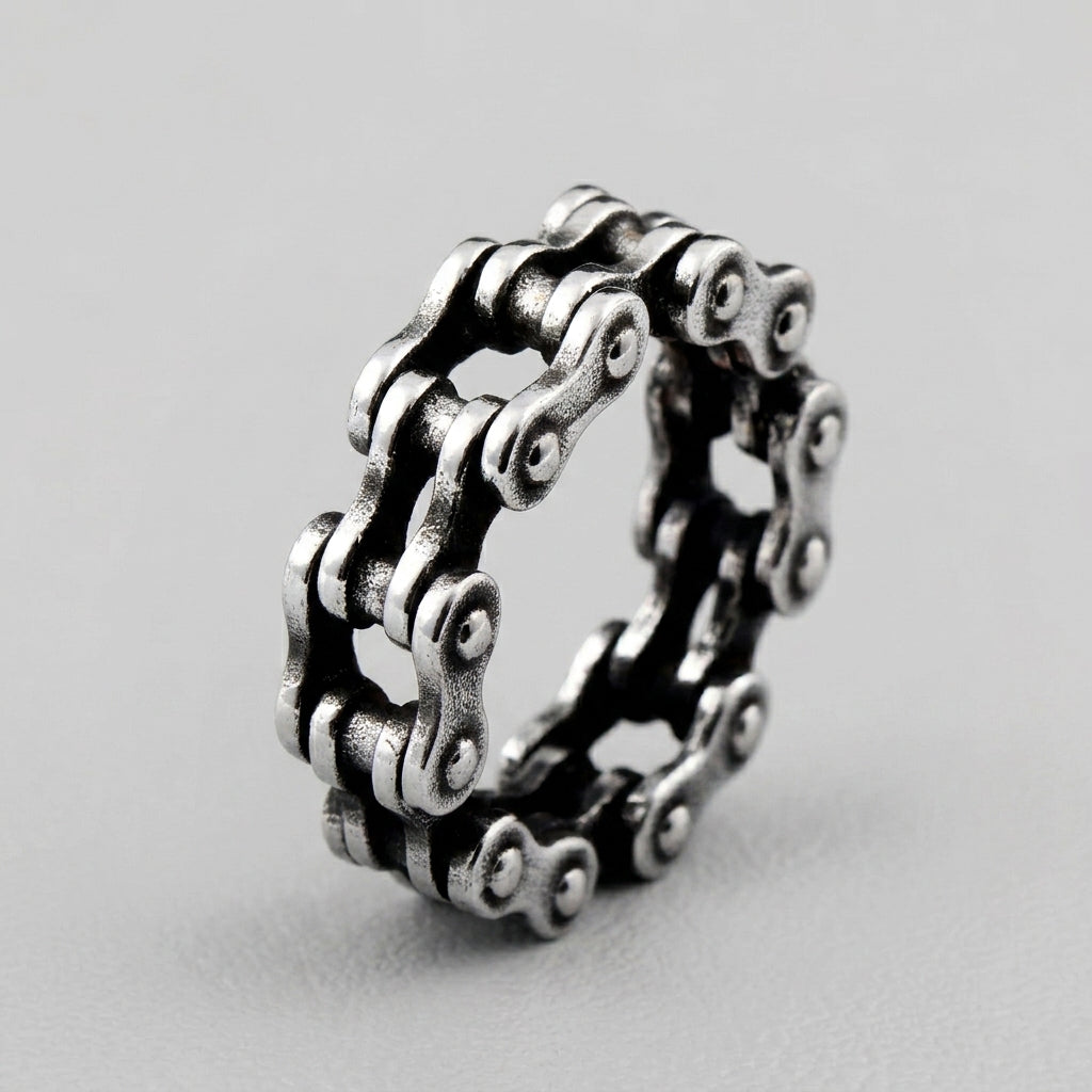Bicycle Chain Hollow Ring
