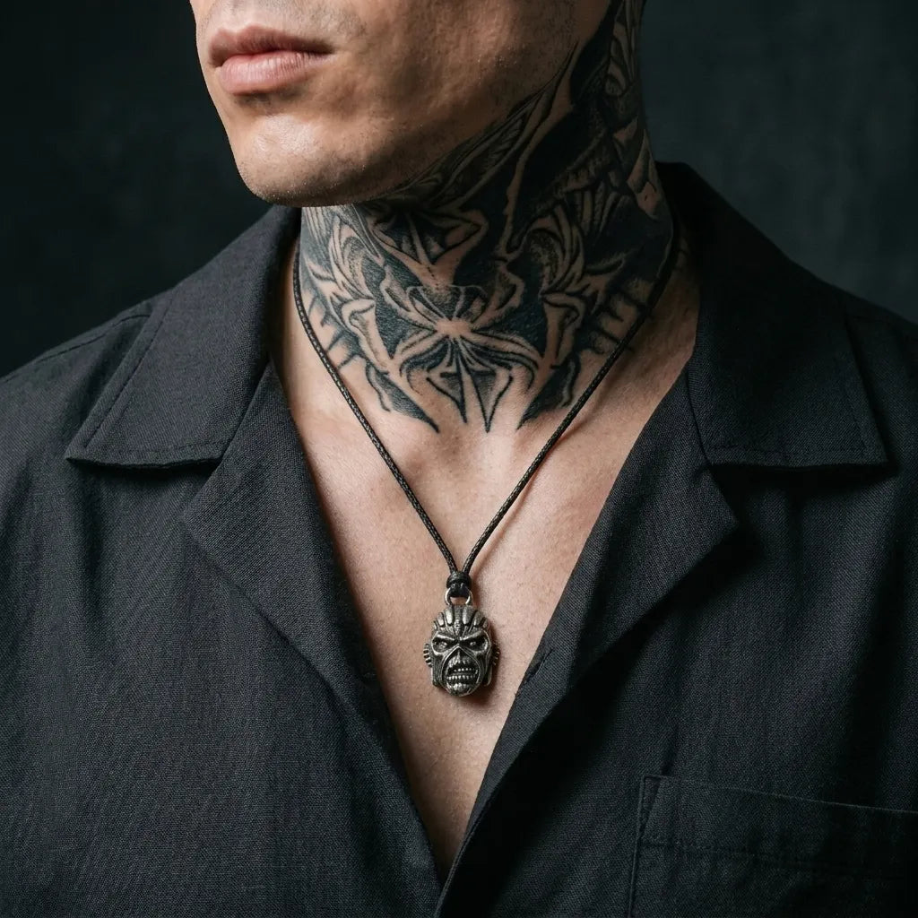 Undead Monster Face Gothic Necklace